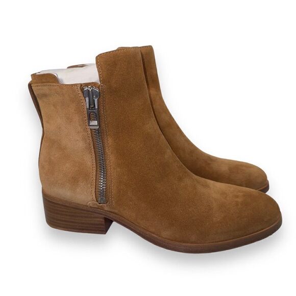 3.1 Phillip Lim Alexa Zip Suede Ankle Boots Beige SHH8-T607CFU Women's 9/39 - Picture 4 of 11